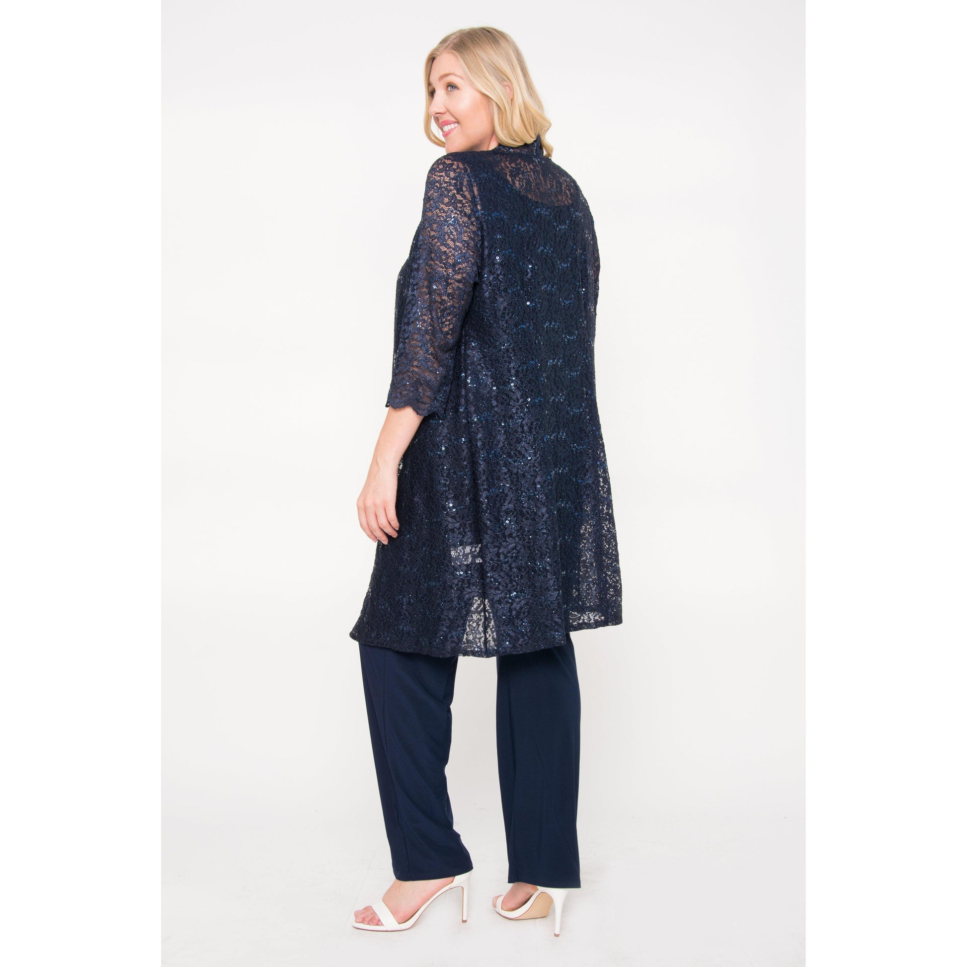 R&M Richards Plus Size Mother of Bride Pant Suit
