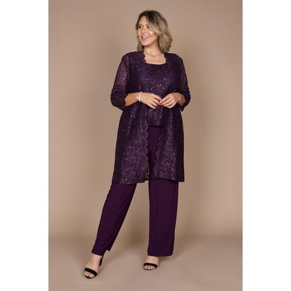 R&M Richards Plus Size Mother of Bride Pant Suit