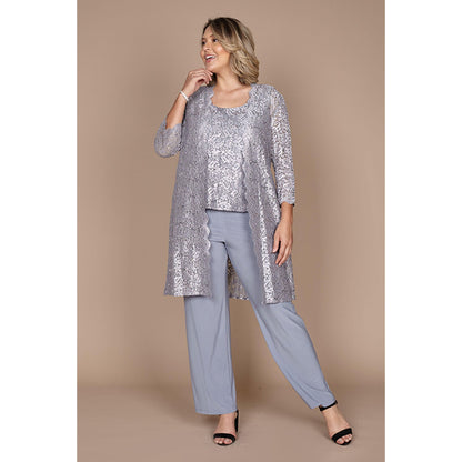 R&M Richards Plus Size Mother of Bride Pant Suit