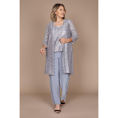 R&M Richards Plus Size Mother of Bride Pant Suit