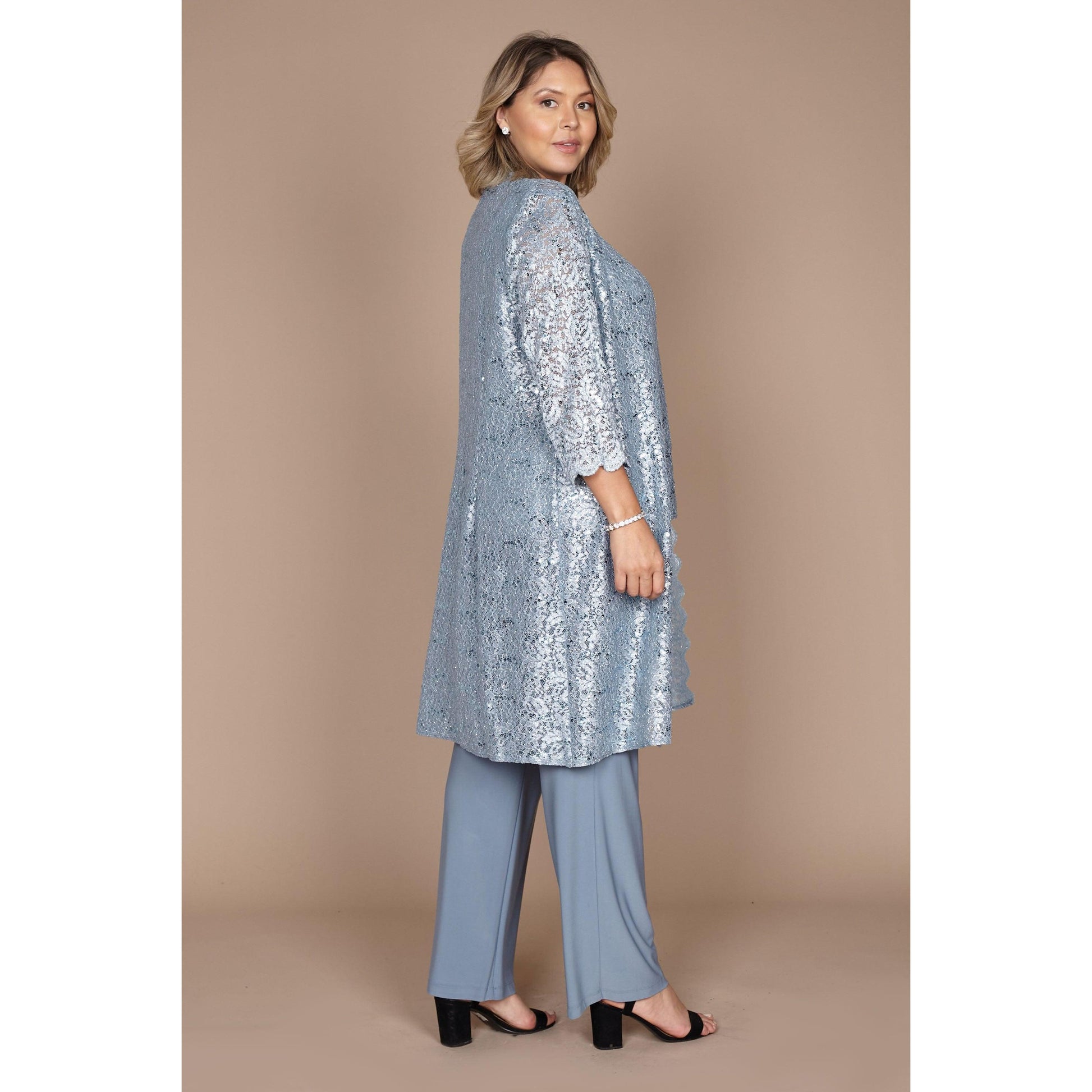 R&M Richards Plus Size Mother of Bride Pant Suit