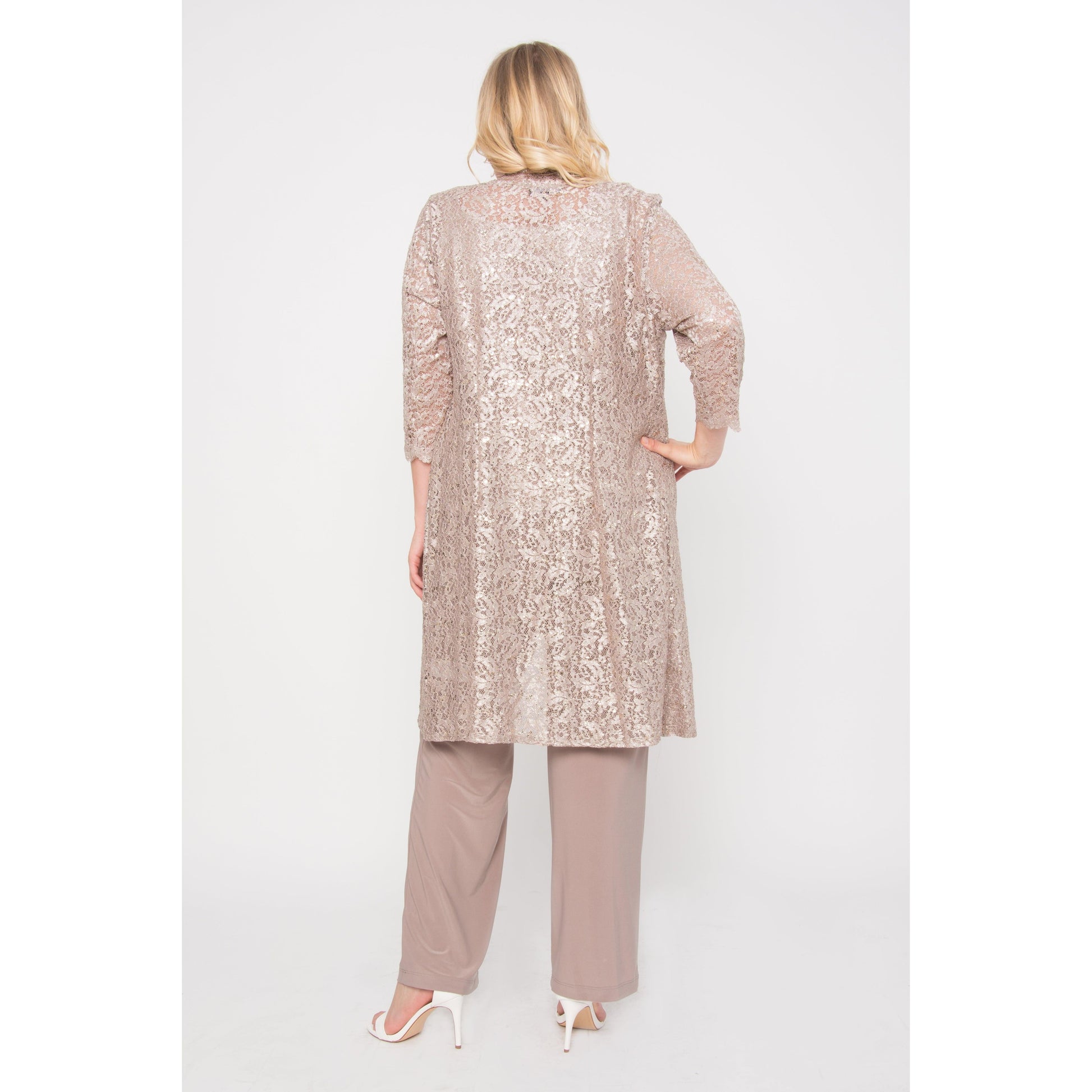 R&M Richards Plus Size Mother of Bride Pant Suit