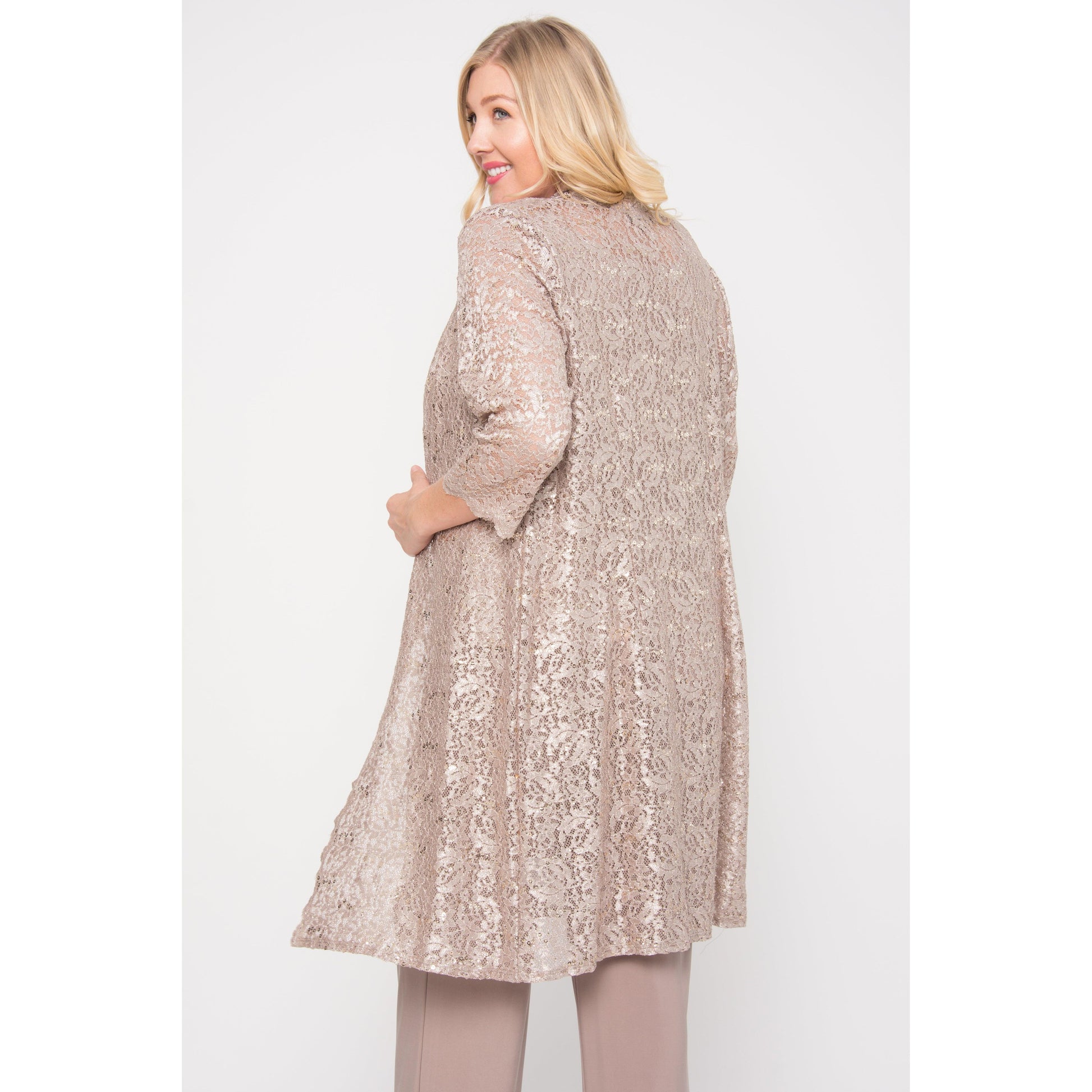 R&M Richards Plus Size Mother of Bride Pant Suit