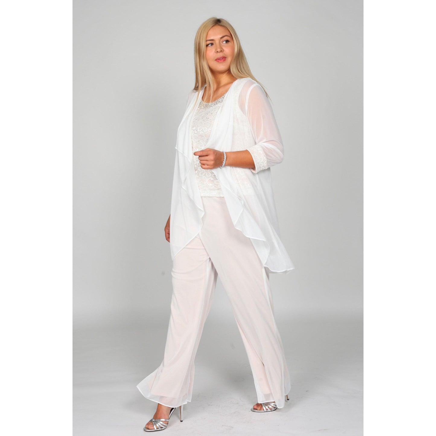 Formal Plus Size Pant Suit