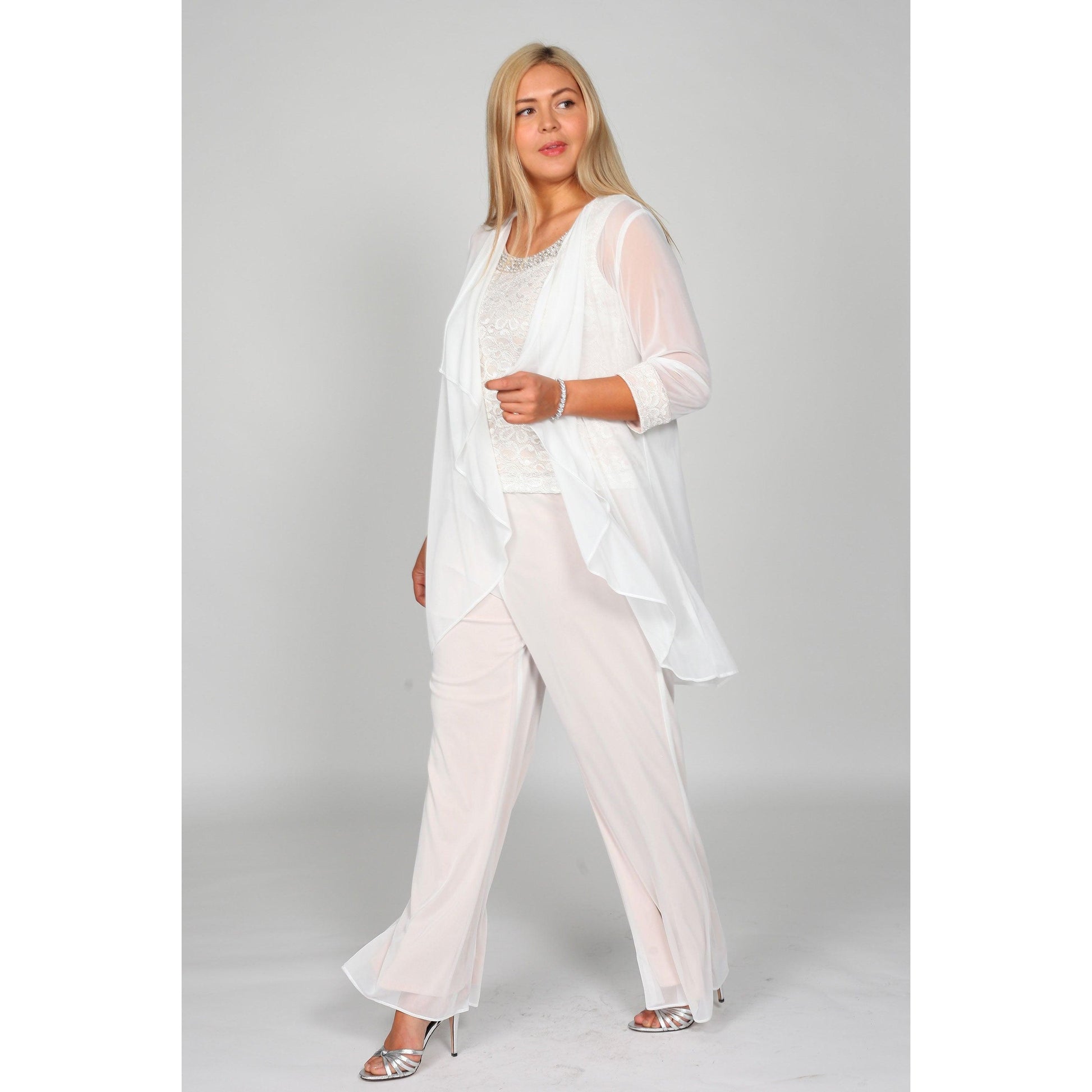 Formal Plus Size Pant Suit