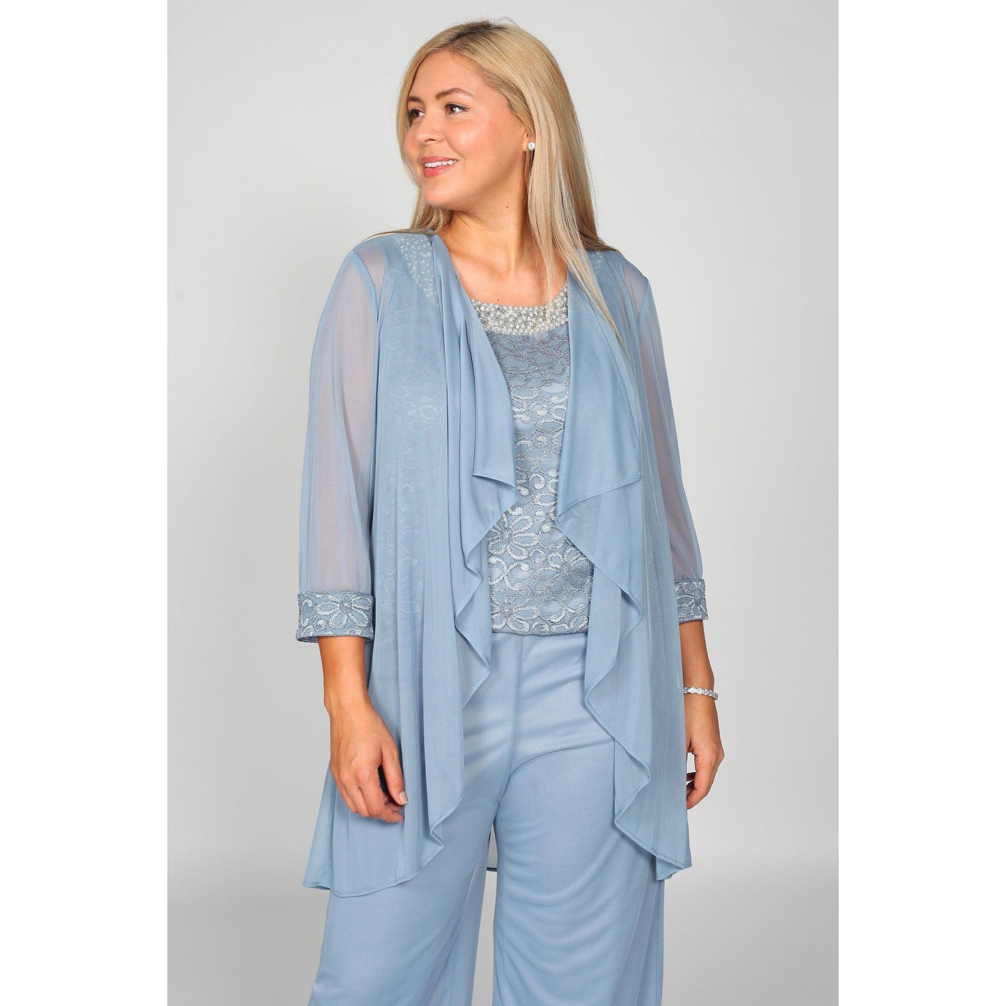Formal Plus Size Pant Suit