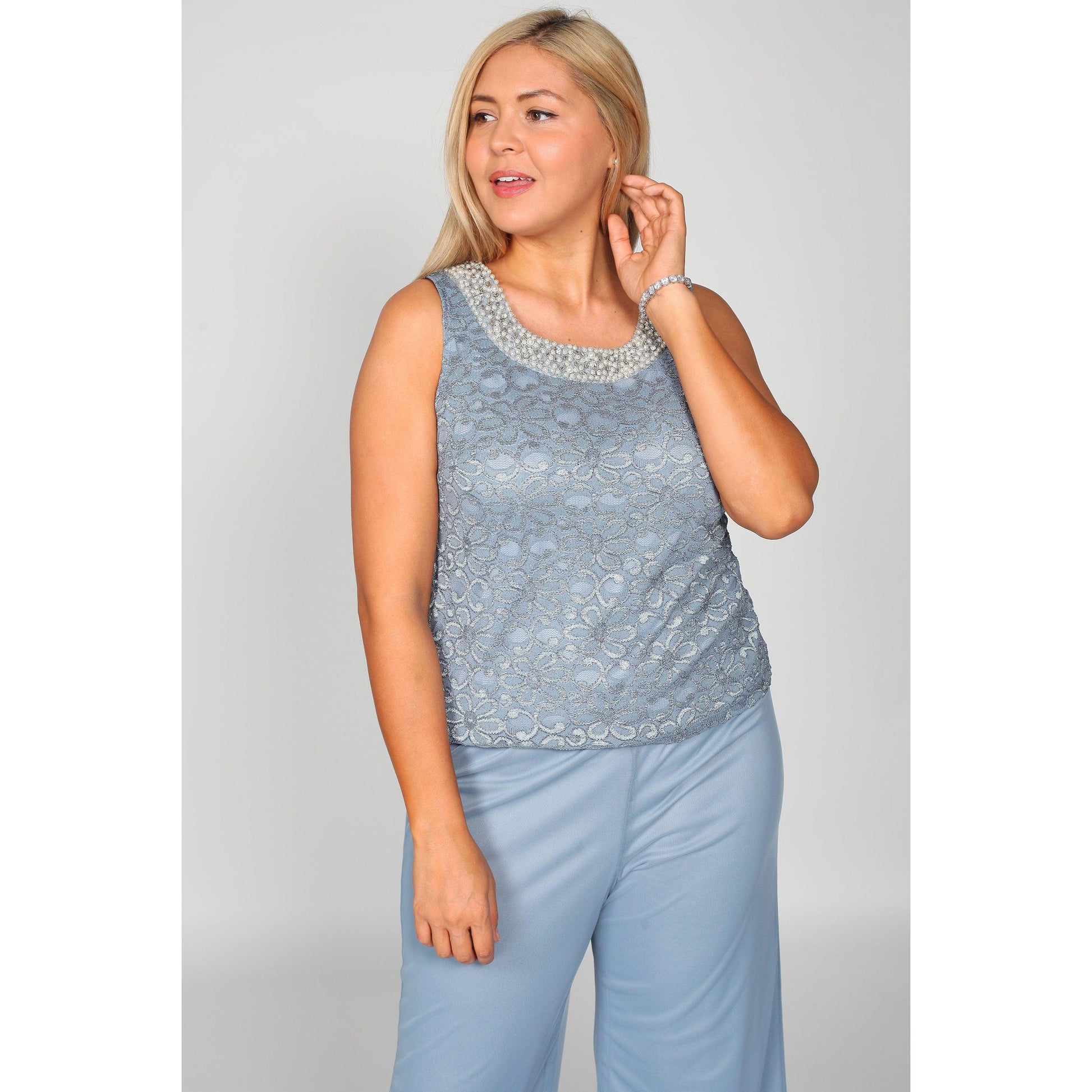 Formal Plus Size Pant Suit
