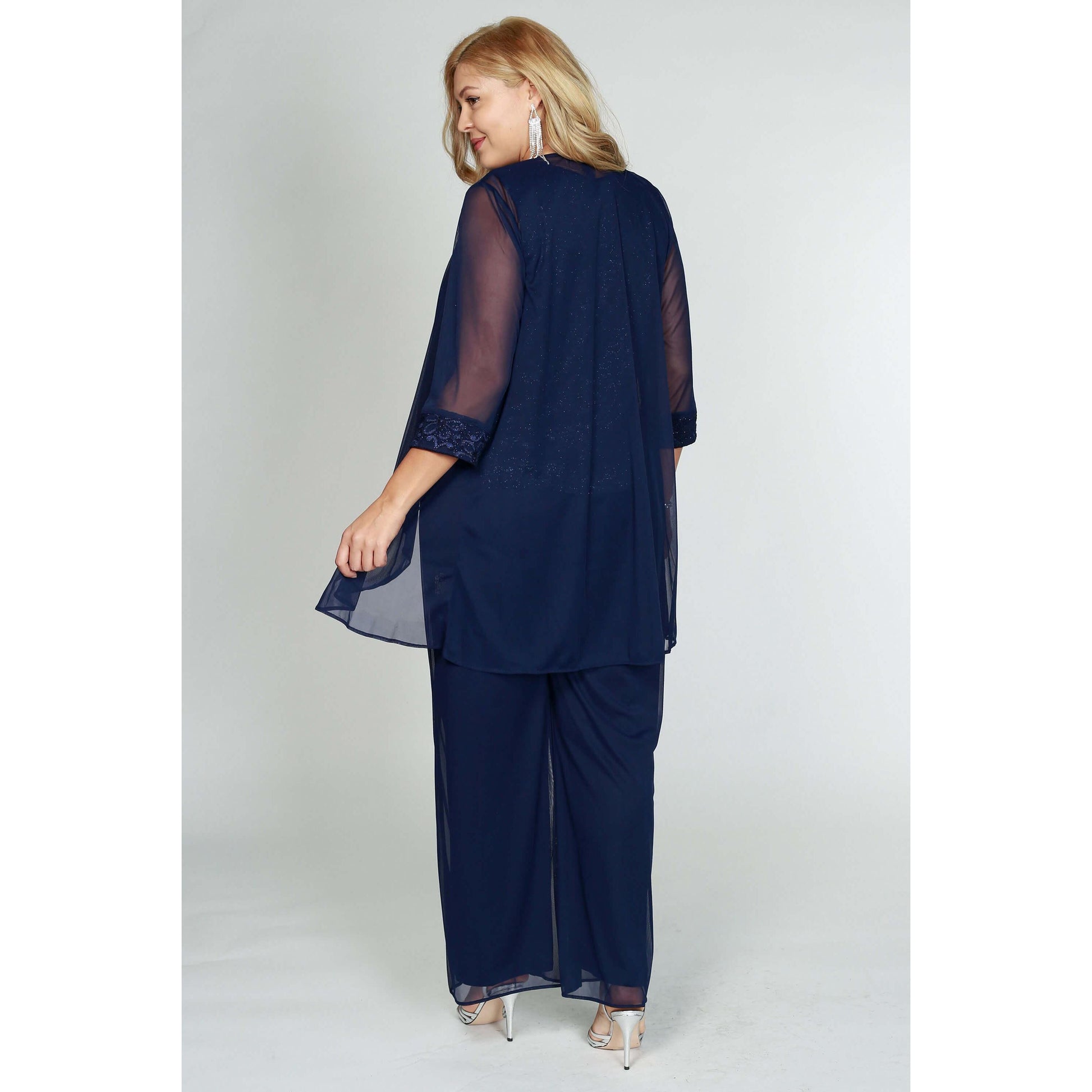 Formal Plus Size Pant Suit