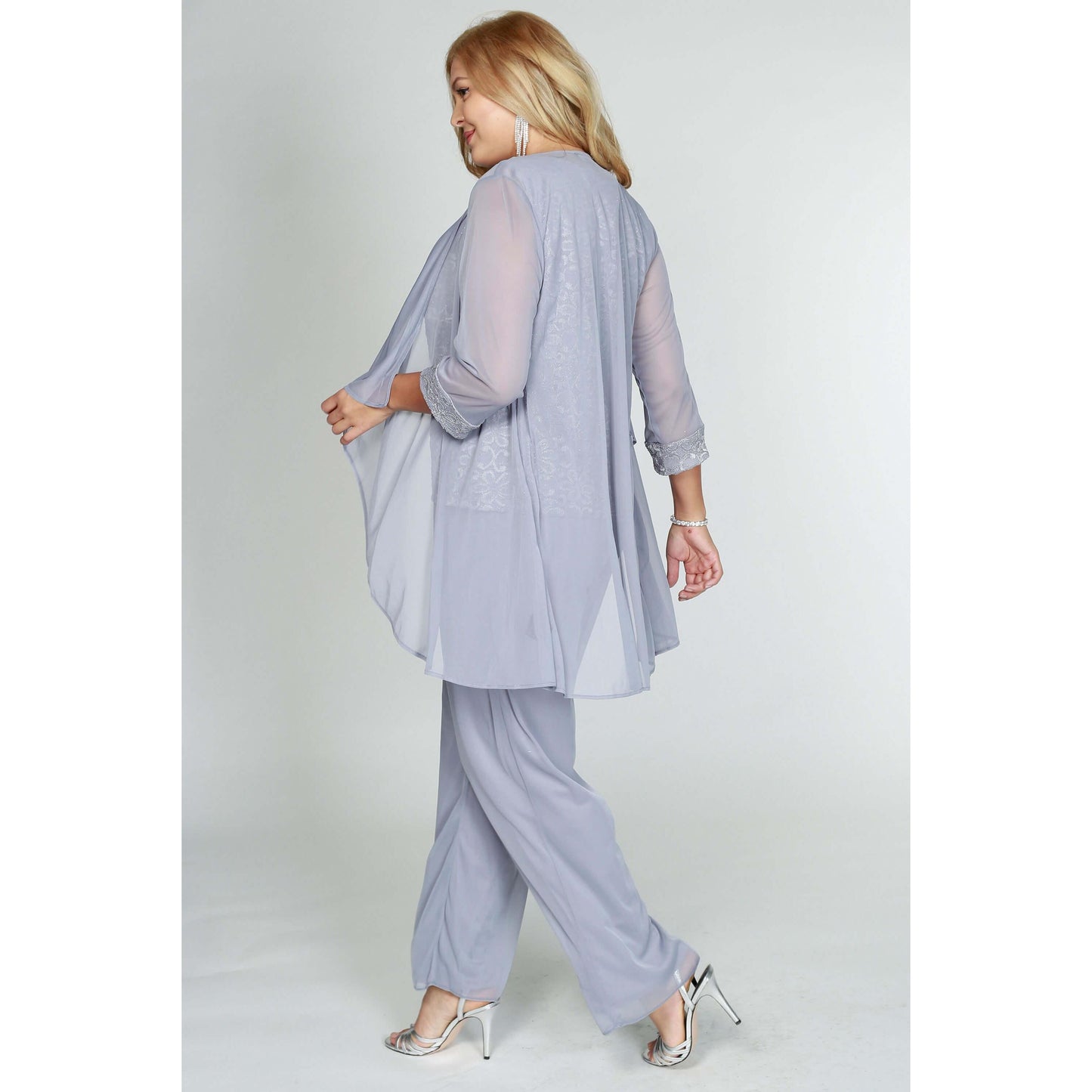 Formal Plus Size Pant Suit