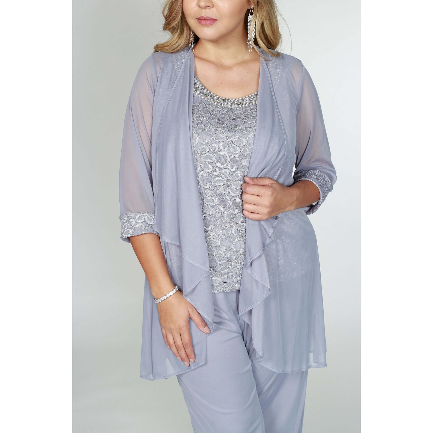 Formal Plus Size Pant Suit