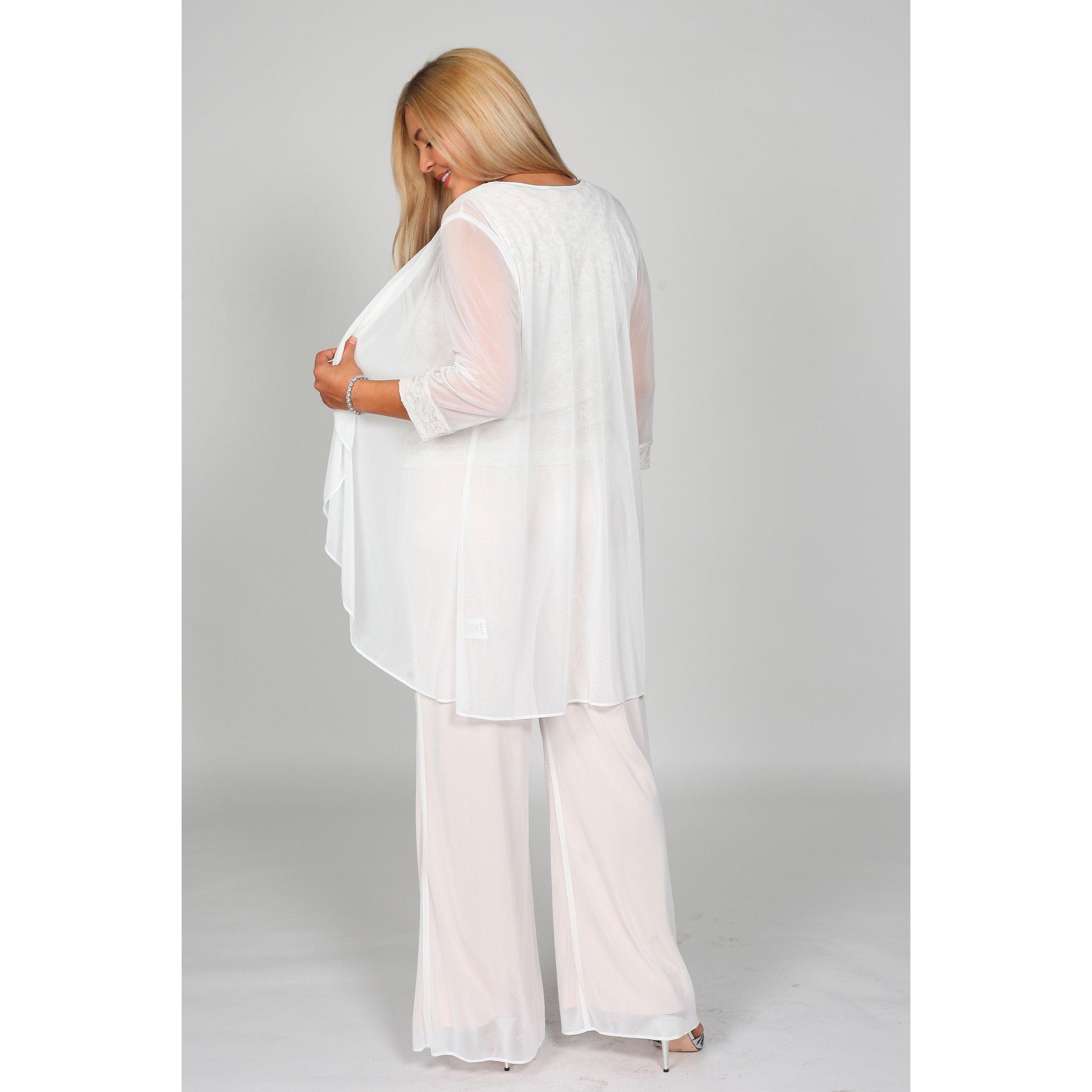 Formal Plus Size Pant Suit