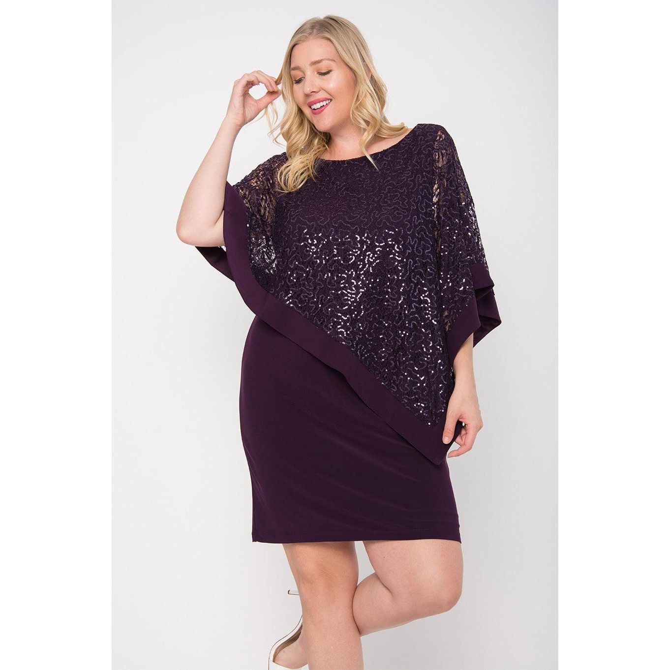 R&M Richards Short Plus Size Dress