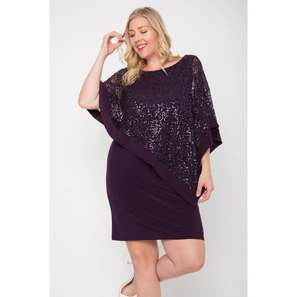 R&M Richards Short Plus Size Dress