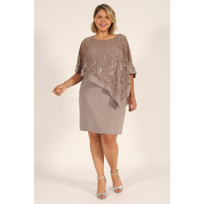 R&M Richards Short Plus Size Dress
