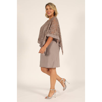 R&M Richards Short Plus Size Dress