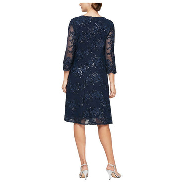 Elegant Navy Cocktail Dress